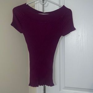Purple stretch medium top